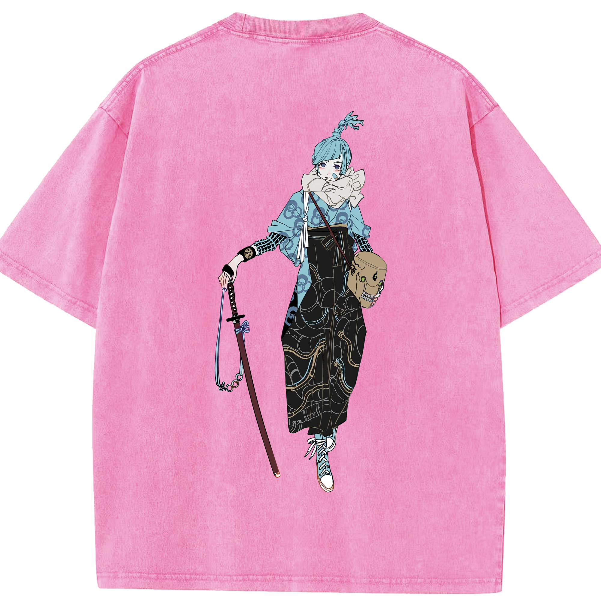 （画像用） 呪術廻戦 Jujutsu Kaisen 綿100% ヴィンテージ風 半袖Tシャツ（背面プリント）